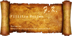 Fillitza Kozima névjegykártya